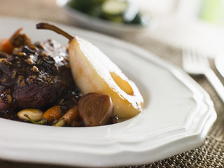 Duck Breast Pears and Rioja