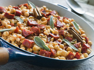 Chickpeas Chorizo Sausage and Sage