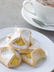 Bauletti Lemon Biscuits with a Cappucino