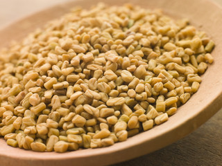 Dish of Whole Fenugreek