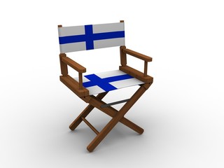 Chair with flag of Finland