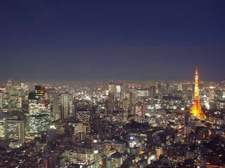 Fotobehang Tokio van bovenaf © Stephen Gibson