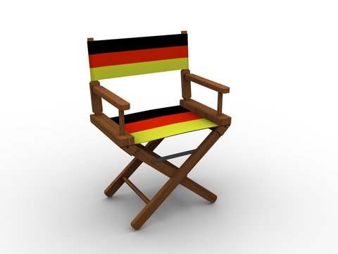 Chair with flag of Germany