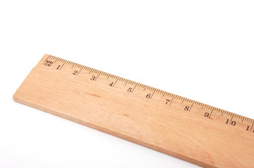 ruler on white backround