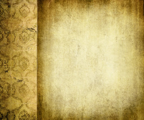 Naklejka premium grunge floral background with space for text or image