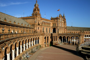 Naklejka premium plaza de espana en sevilla