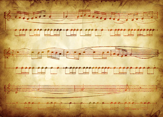 Fototapeta premium old music note background design