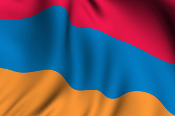 Rendered Armenian Flag