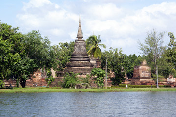 Stupa and lake