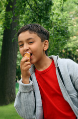 boy eating ice-cream