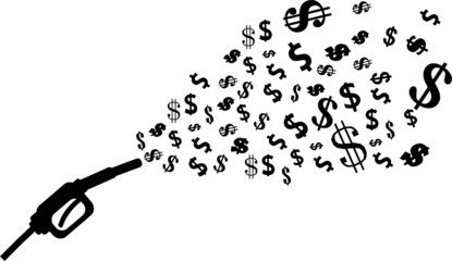 benzina e dollari, prezzo del carburante © Giovanni M. Tamponi