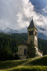 Fototapeta na wymiar Church in the Solden, Italy
