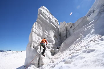 Tableaux ronds sur plexiglas Alpinisme alpinisme