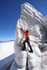 Photo sur Plexiglas Alpinisme Escalade de glace