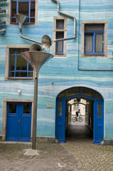 Dresden Neustadt, Germany.  rain drainage system