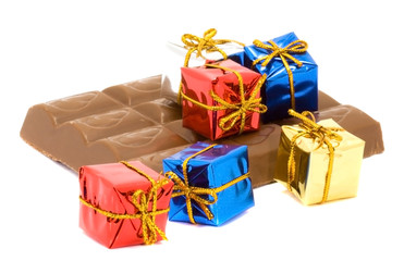 Fototapeta premium chocolate and gifts