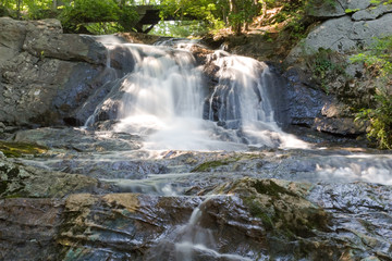 Fototapeta na wymiar Jewels Falls, a waterfall in Portland Maine