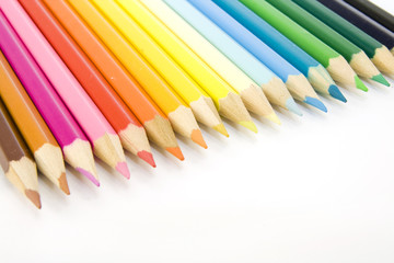 colorful pencils isolated