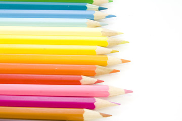 colorful pencils isolated
