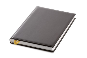 isolated black notebook organailzer
