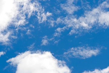 blue sky with white clouds