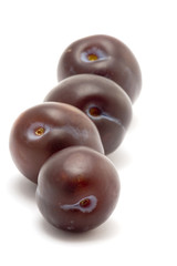 plum on white