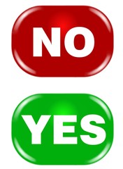 Illustration Buttons Yes No