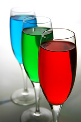 cocktail over white