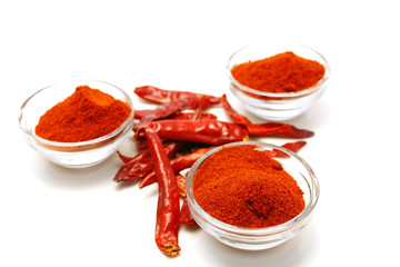 red hot pepper and paprika