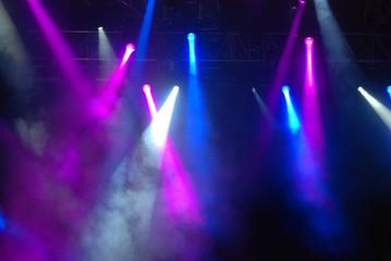 Strobe Lights from a Concert