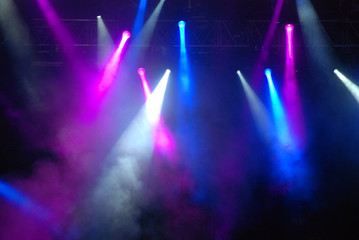 Stage Strobe Lights at Concert - obrazy, fototapety, plakaty