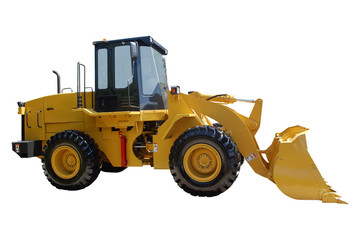 earth-moving machine isolated