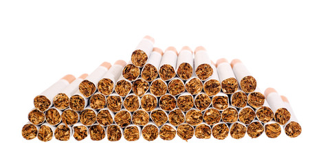 Cigarettes isolated on white