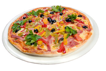 Tasty Italian pizza.Neapolitan,Close-up