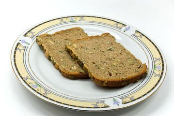roggenmischbrot mit sonnenblumen