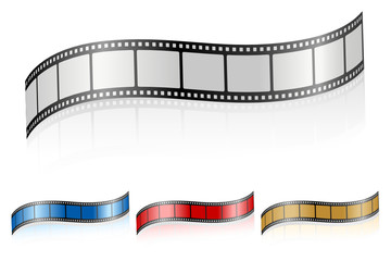 Fototapeta premium wavy film strip 3