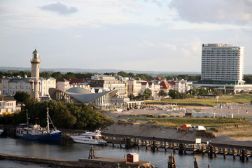 Warnemünde mit Strand und Promenade, Mecklenburg-Vorpommern