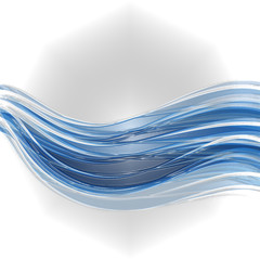 Obraz premium Abstract glass seawave