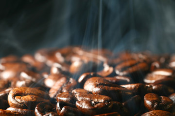 coffee in smoke