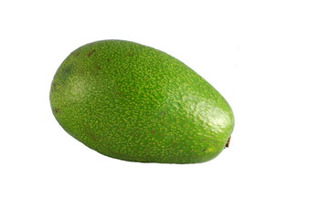 avocado on white background