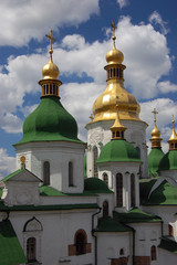 Fototapeta na wymiar Saint Sophia Golden-Domed Cathedral in Kiev