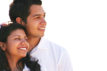 Carefree Young  Couple Enjoying Vacation