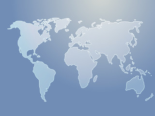 Fototapeta na wymiar Map of the world illustration
