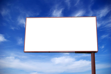 Fototapeta premium billboard on sky