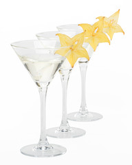 Martini glass and carambola