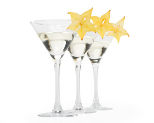 Martini glass and carambola