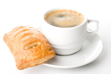 Pie and cup of coffee