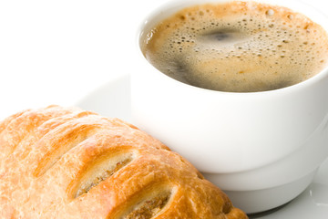 Pie and cup of coffee