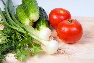 Assortment of fresh vegetables