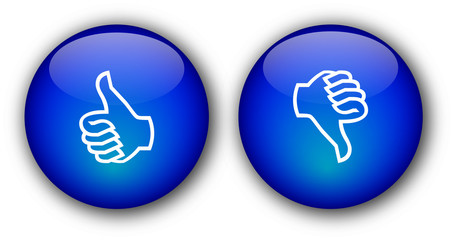 Thumbs Up & Down buttons